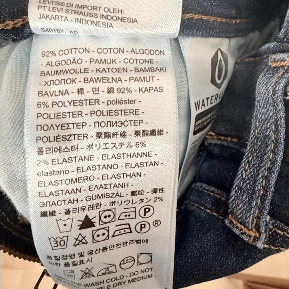 Levi’s Denim Skinny Blue Jean Overalls Size 24 Like New - Picture 7 of 8
